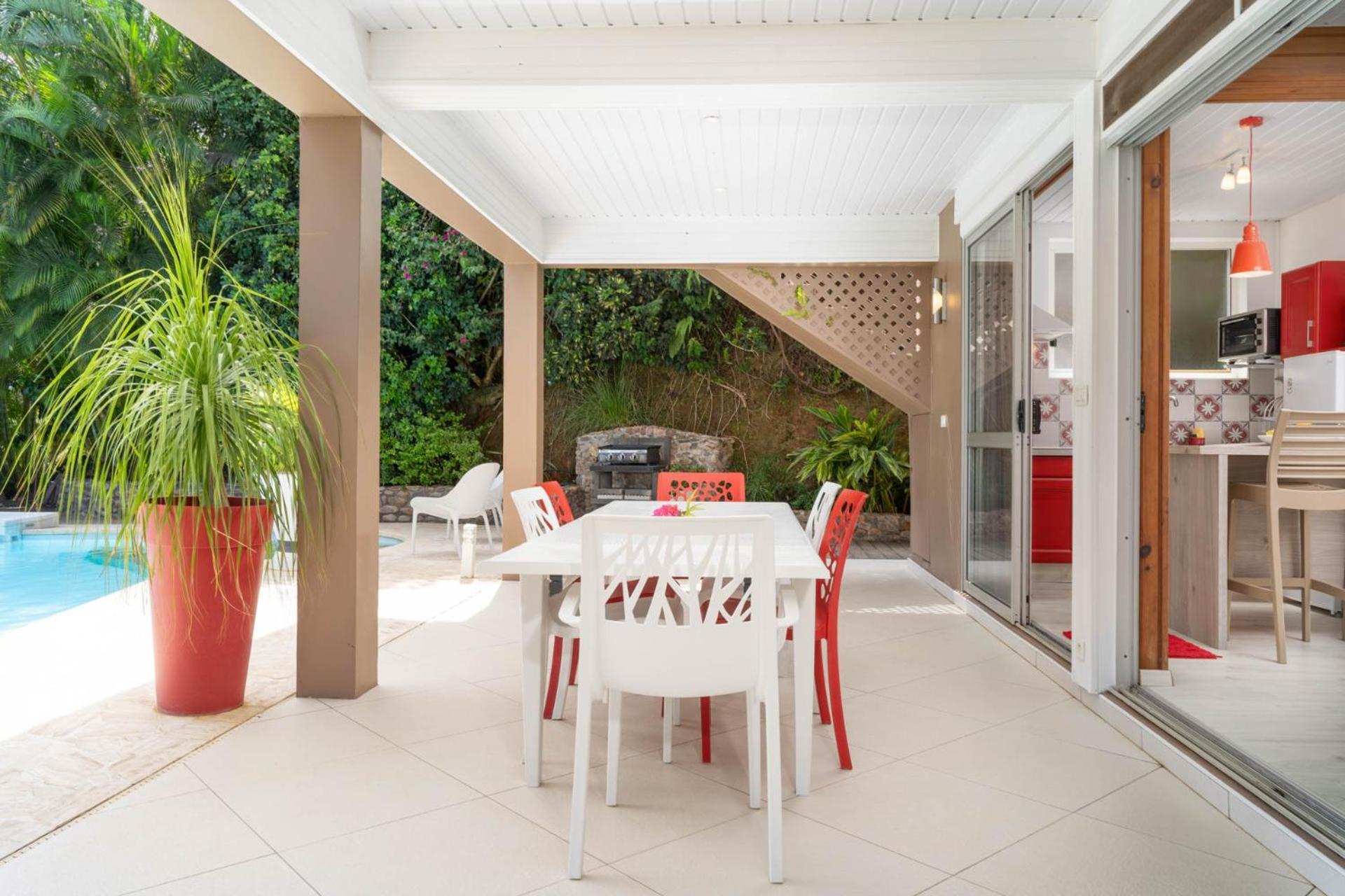 Villa Lodge - Bas De Villa Avec Piscine Et Vue Ocean Et Moorea Punaauia  Extérieur photo